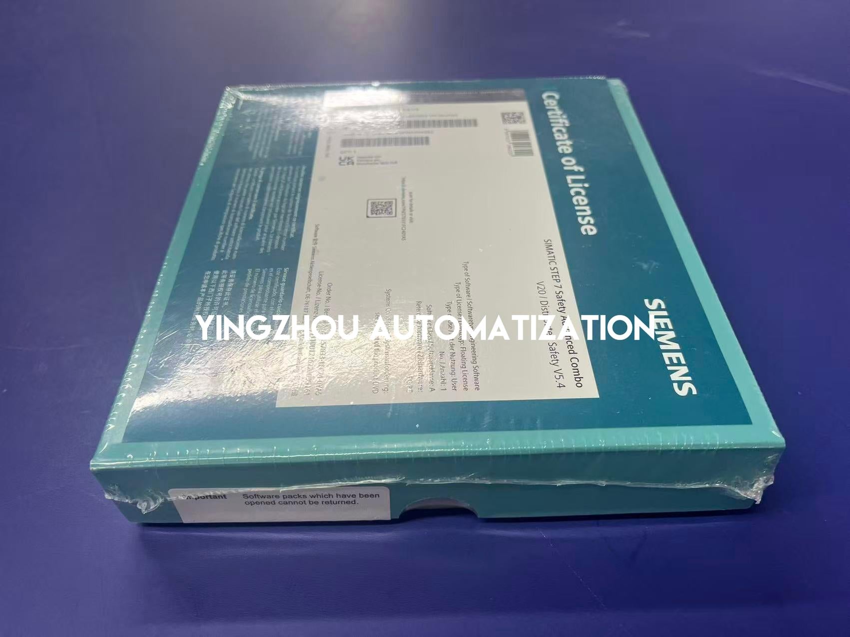 Siemens 6ES7833-1FC24-0YA5 SIMATIC S7 F-Systems Programming License | TIA Portal V17 | Safety Advanced-YingZhou Automatization