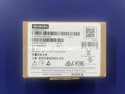 Siemens 6SL3255-0AA00-4CA1 IOP-2 Intelligent Operator Panel | Display & Commissioning Unit | Brand New Original-YingZhou Automatization