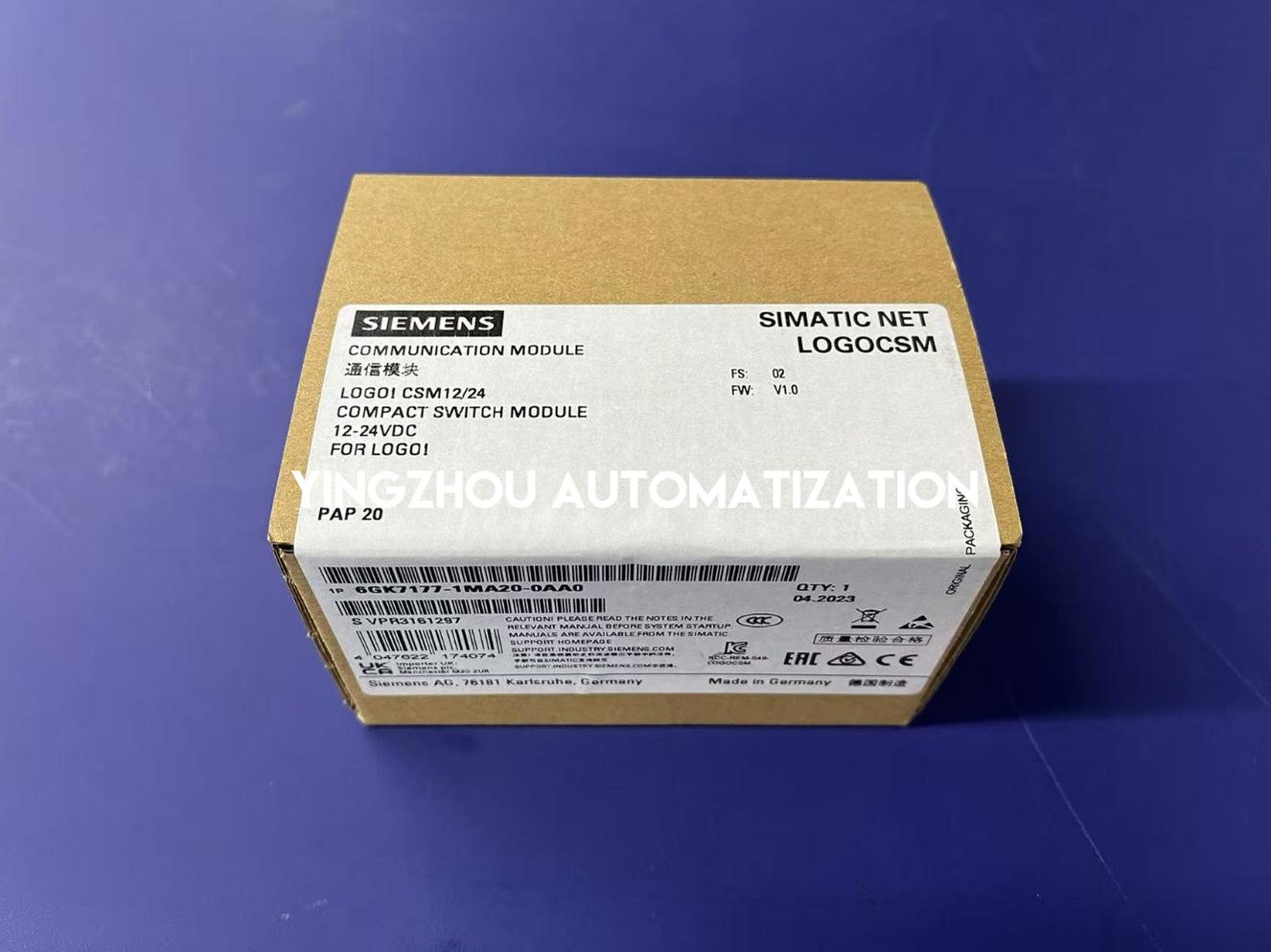 Siemens LOGO! CSM unmanaged 6GK7177-1MA20-0AA0 PLC Compact Switch Module-YingZhou Automatization