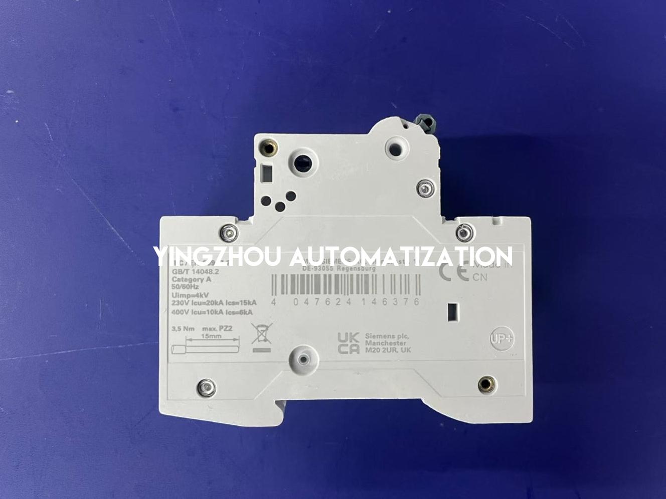 Siemens SENTRON Miniature Circuit Breaker | 2-Pole, 6A, C-Curve | 10kA, 400V | 5SY6206-7CV-YingZhou Automatization