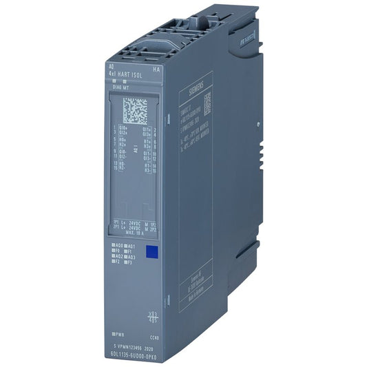 Siemens SIMATIC ET 200SP HA | 8-Channel Analog Output, HART | 6DL1135-6UD00-0PK0-YingZhou Automatization