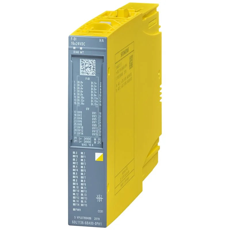 Siemens SIMATIC ET 200SP HA Fail-Safe DI | 16-Channel 24V DC | 6DL1136-6BA00-0PH1-YingZhou Automatization