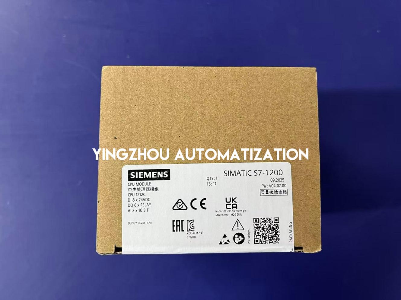 Siemens SIMATIC S7-1200 6ES7212-1HE40-0XB0 PLC CPU Module-YingZhou Automatization