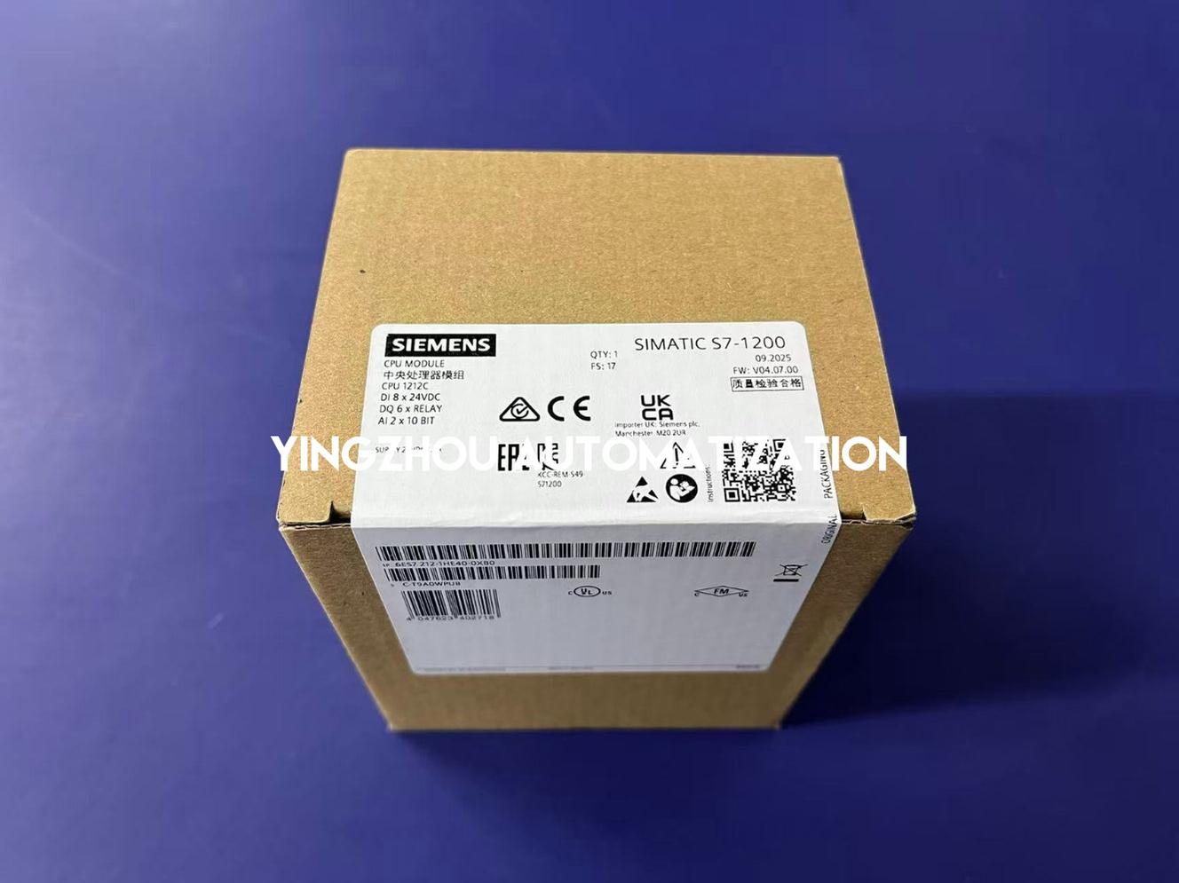 Siemens SIMATIC S7-1200 6ES7212-1HE40-0XB0 PLC CPU Module-YingZhou Automatization