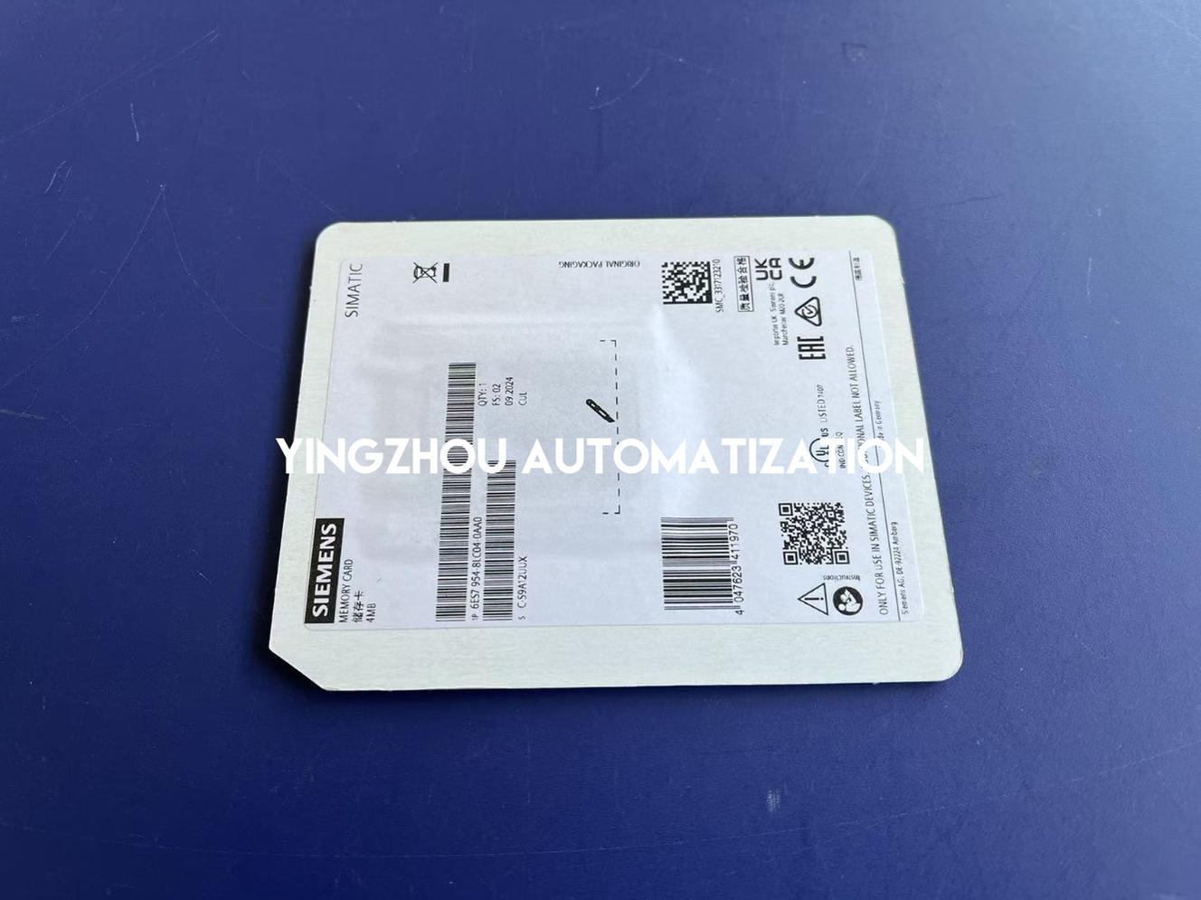 Siemens SIMATIC S7 Memory Card | 4 MB Flash | For S7-1200/1500 | 6ES7954-8LC04-0AA0-YingZhou Automatization