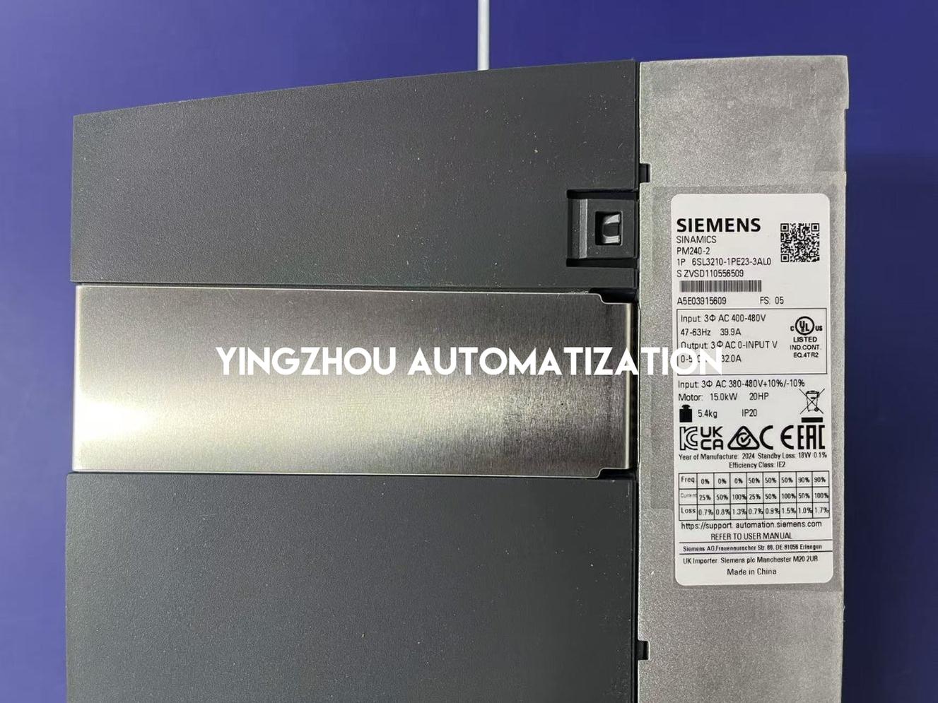 Siemens SINAMICS PM240-2 Power Module | 15kW (20HP), 3AC 380-480V, Filtered | 6SL3210-1PE23-3AL0-YingZhou Automatization