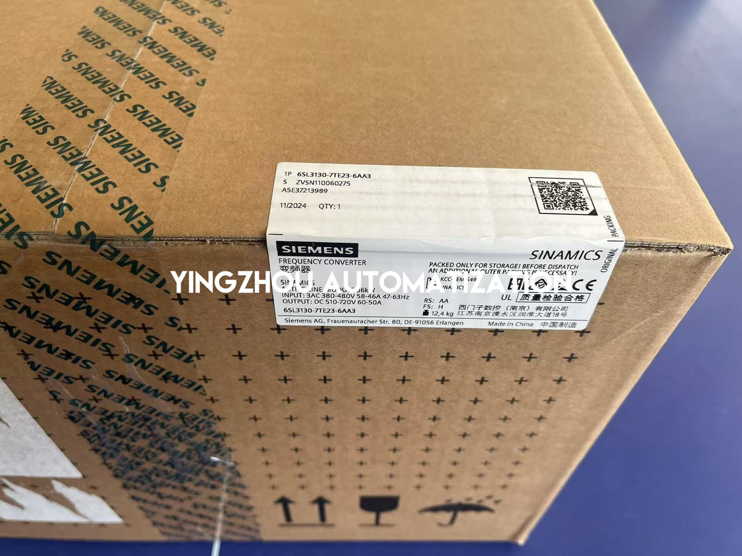 Siemens SINAMICS S120 Active Line Module | 36kW, 3AC 380-480V | 6SL3130-7TE23-6AA3-YingZhou Automatization