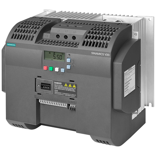 Siemens SINAMICS V20 VFD | 7.5 kW (10 HP), 3AC 380-480V, Unfiltered | 6SL3210-5BE27-5UV0-YingZhou Automatization