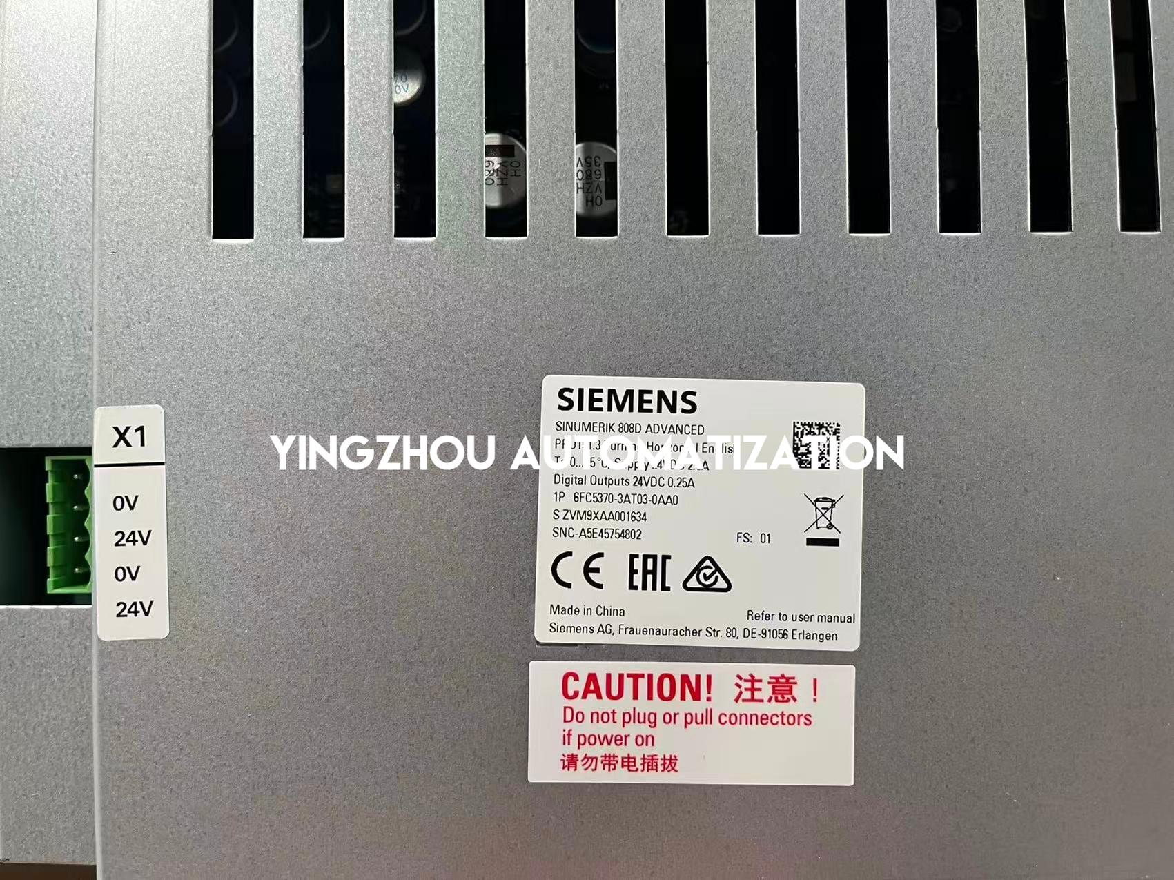 Siemens SINUMERIK 840D SL NX10.3 Control Extension | 3-Axis Drive Expansion | 6FC5370-3AT03-0AA0-YingZhou Automatization