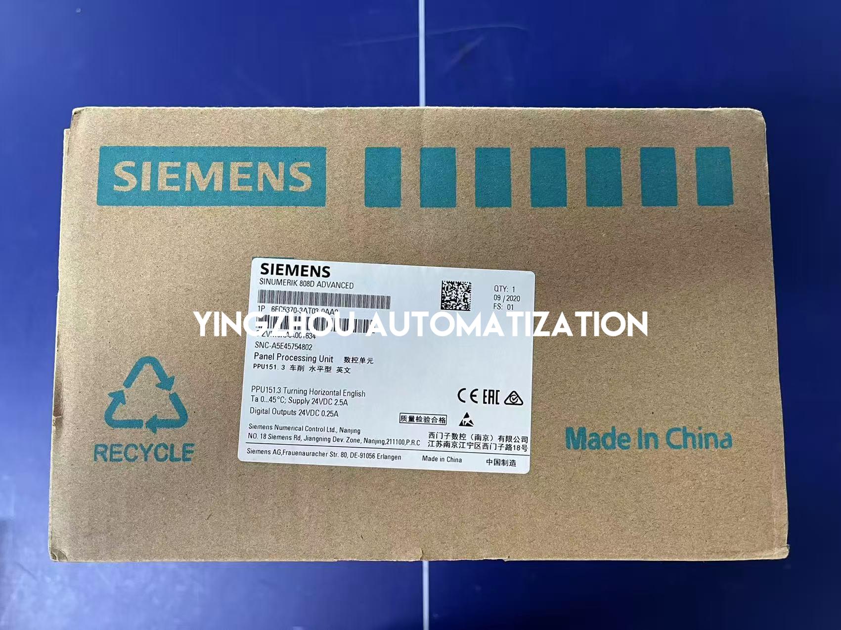 Siemens SINUMERIK 840D SL NX10.3 Control Extension | 3-Axis Drive Expansion | 6FC5370-3AT03-0AA0-YingZhou Automatization
