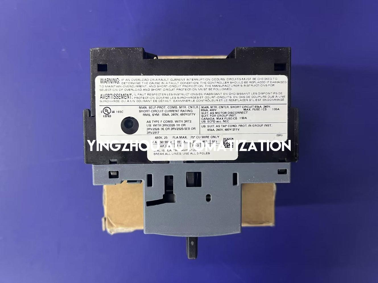 Siemens SIRIUS 3RV2 3RV2021-4DA10 Circuit Breaker size for motor protection 25A 690V-YingZhou Automatization