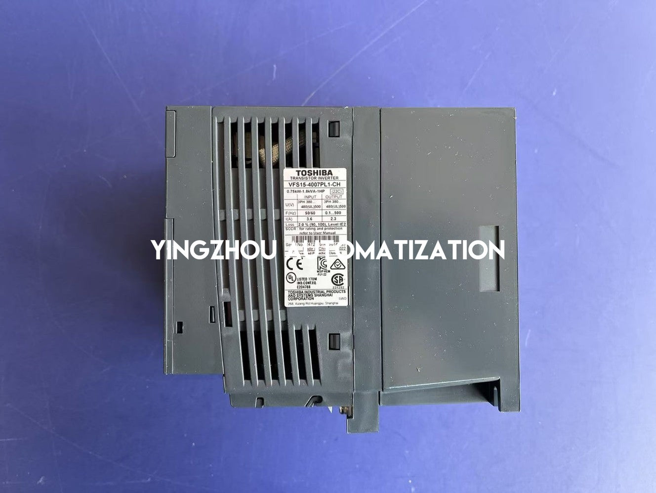 Toshiba VF-S15 VFD VFS15-4007PL1-CH | 1 HP, 3-Phase 480V, 0.75kW, IP20-YingZhou Automatization