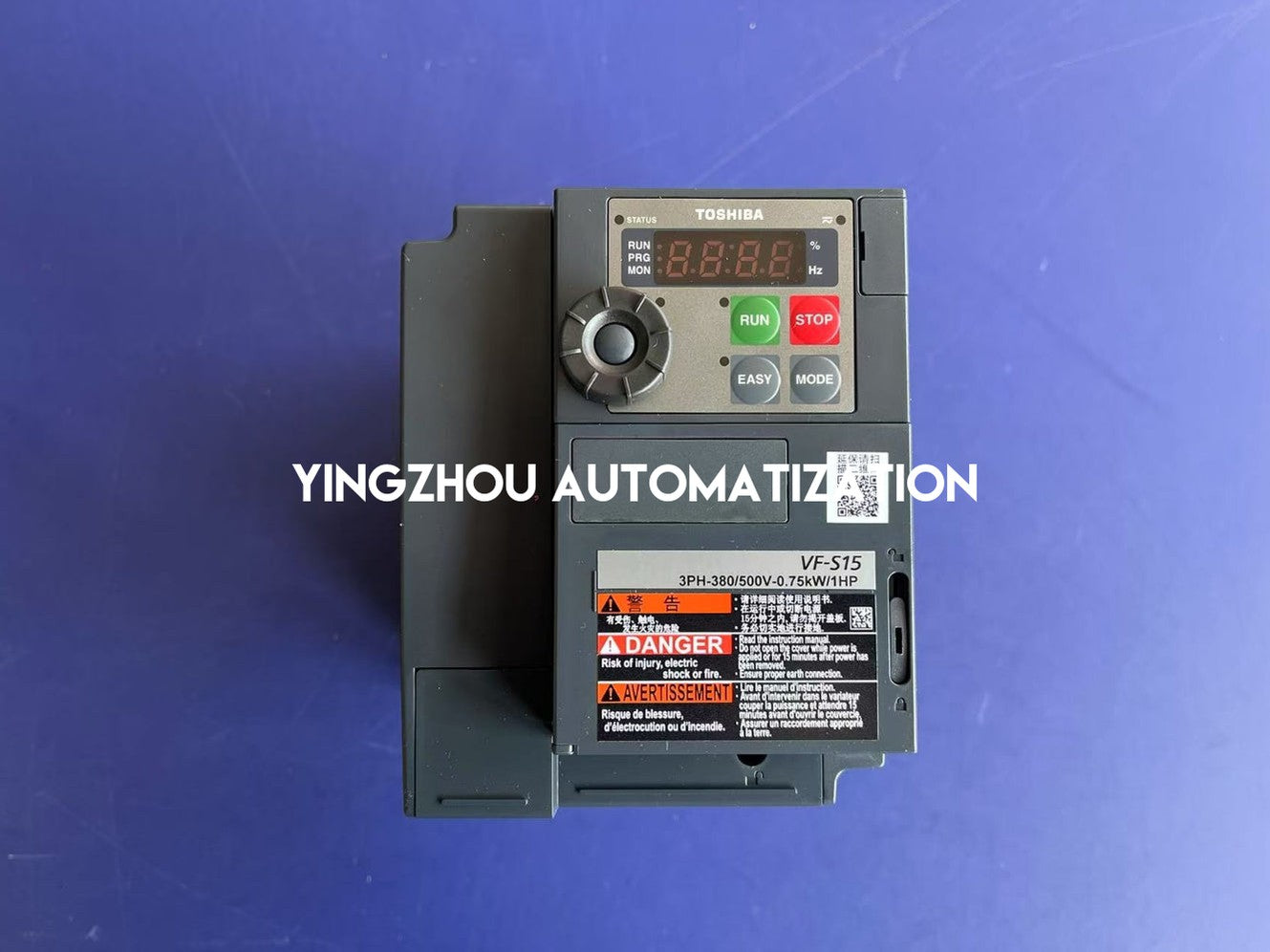 Toshiba VF-S15 VFD VFS15-4007PL1-CH | 1 HP, 3-Phase 480V, 0.75kW, IP20-YingZhou Automatization