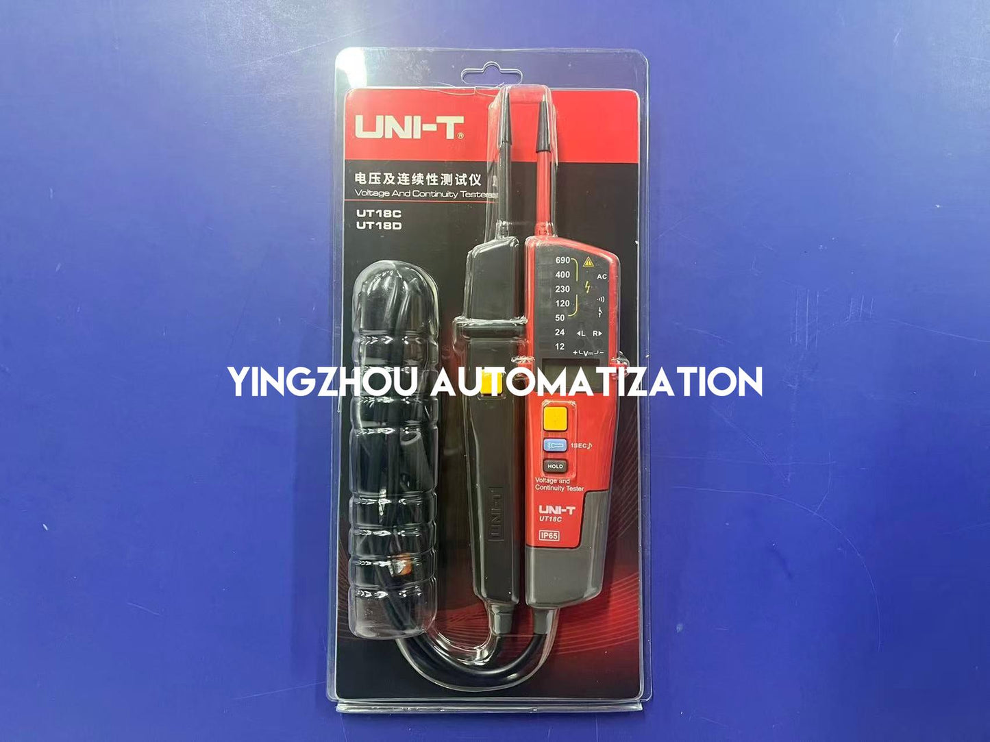 UNI-T UT18C Voltage and Continuity Tester | LCD & LED Display CAT IV 690V | Brand New Original-YingZhou Automatization