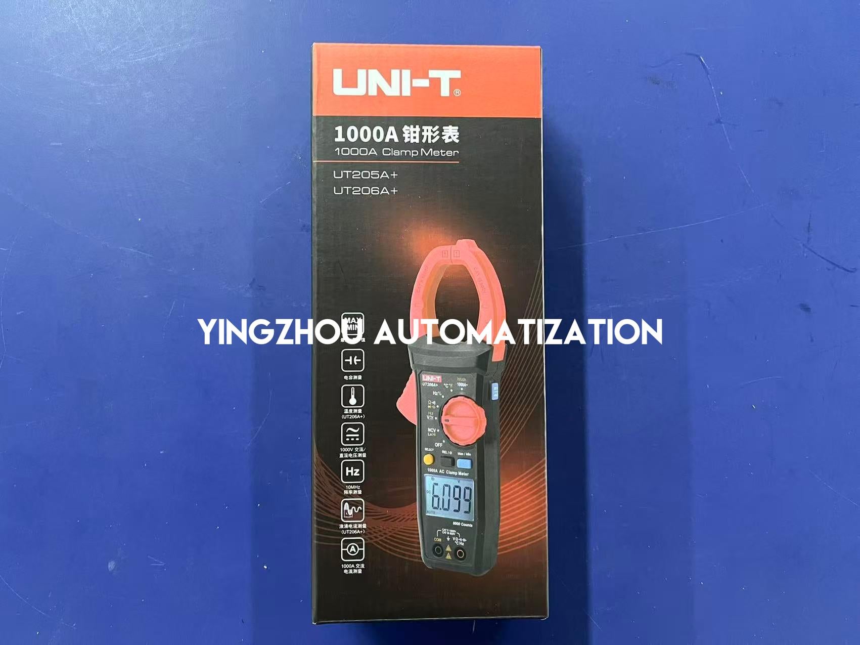 UNI-T UT205A+ Clamp Meter | 1000A True RMS, Digital Multimeter, Industrial Electrical Tester, Auto Range, Brand New Original-YingZhou Automatization
