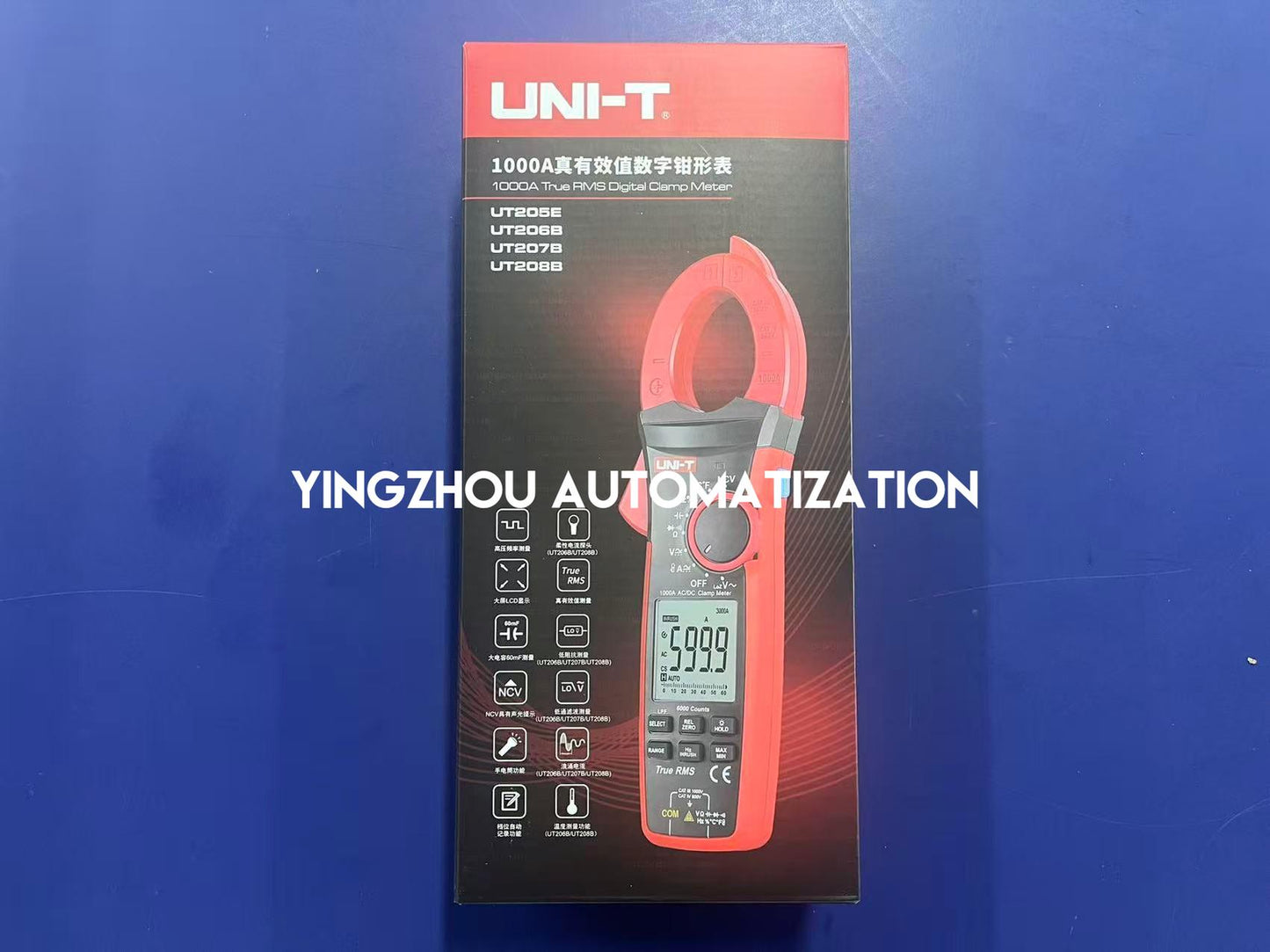 UNI-T UT207B Clamp Meter | 1000A AC/DC True RMS, Professional Digital Multimeter, Industrial Electrical Tester, Brand New Original-YingZhou Automatization