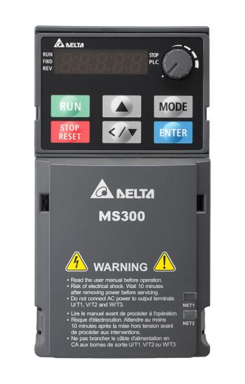 Delta VFD-MS300 Series Frequency Inverter VFD2A8MS23ANSAA 1/2HP 0.4KW 230V 2.8A