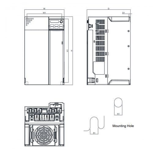 Delta VFD-MS300 Series Frequency Inverter VFD65AMS23ANSAA 20HP 15KW 230V 65A