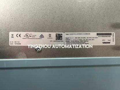 Vacon 136F0516 NXS00725-A2H0SSV-A1A2B8CI00 AC Drive | 37kW (50HP) 400V 72A | NXS Series VFD | IP21/UL Type 1 | Brand New Original-YingZhou Automatization