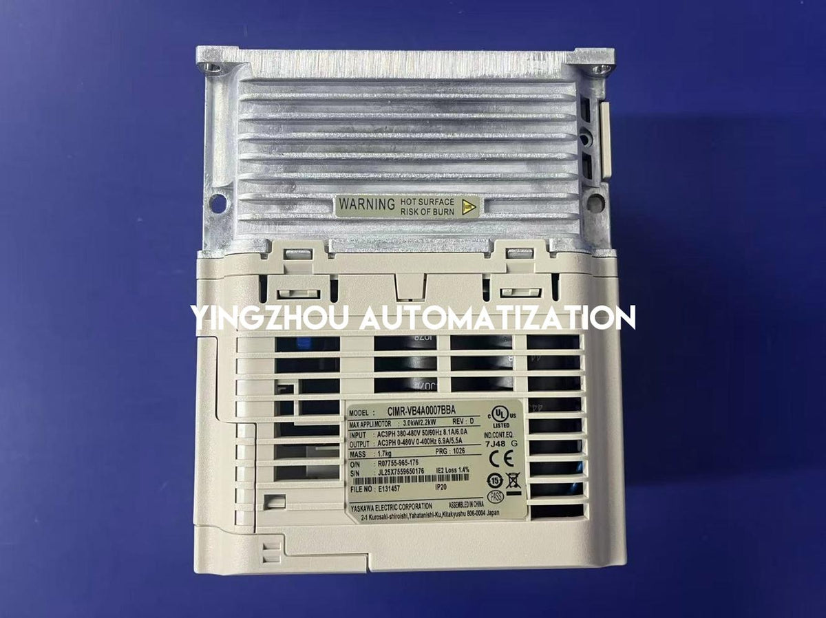 Yaskawa CIMR-VB4A0007BBA V1000 2.2kW 400V 3-Phase Compact Vector AC Drive-YingZhou Automatization