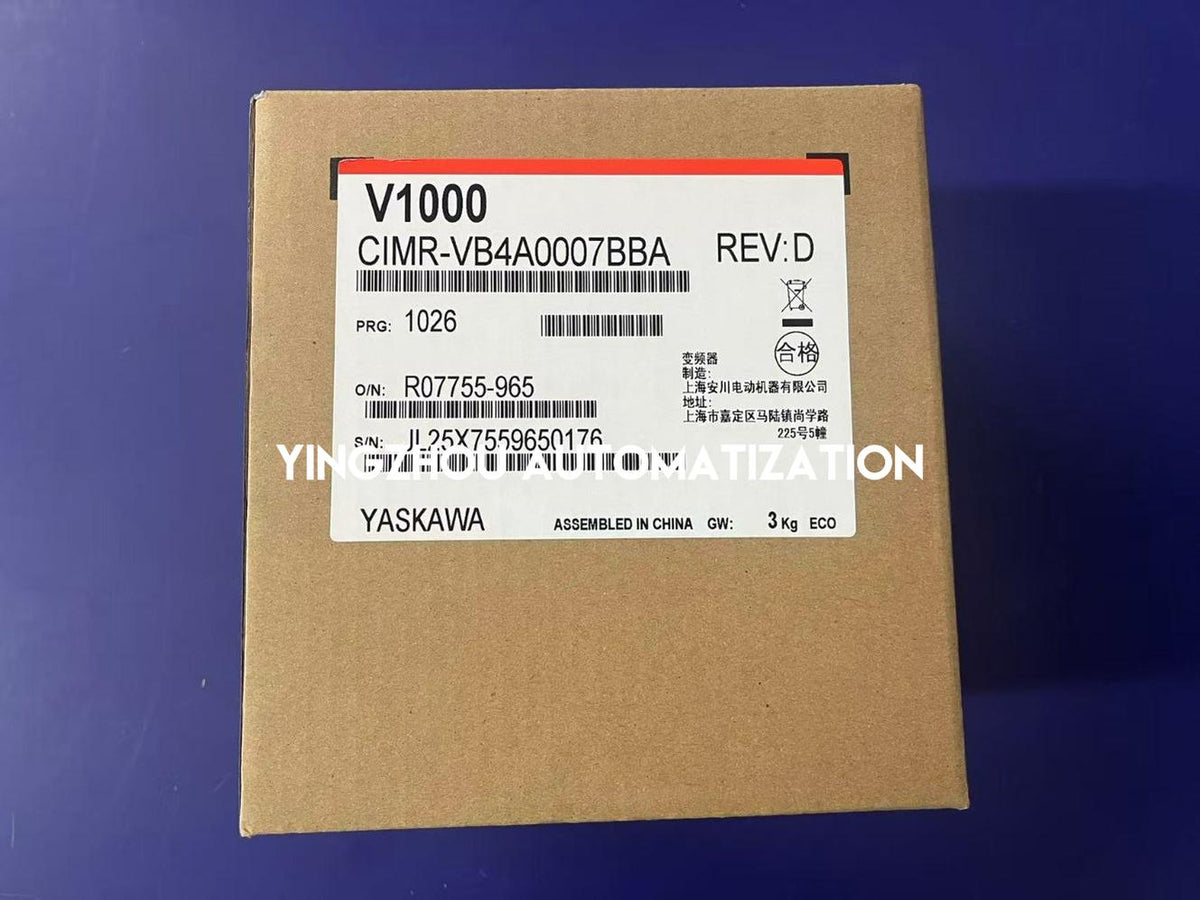 Yaskawa CIMR-VB4A0007BBA V1000 2.2kW 400V 3-Phase Compact Vector AC Drive-YingZhou Automatization