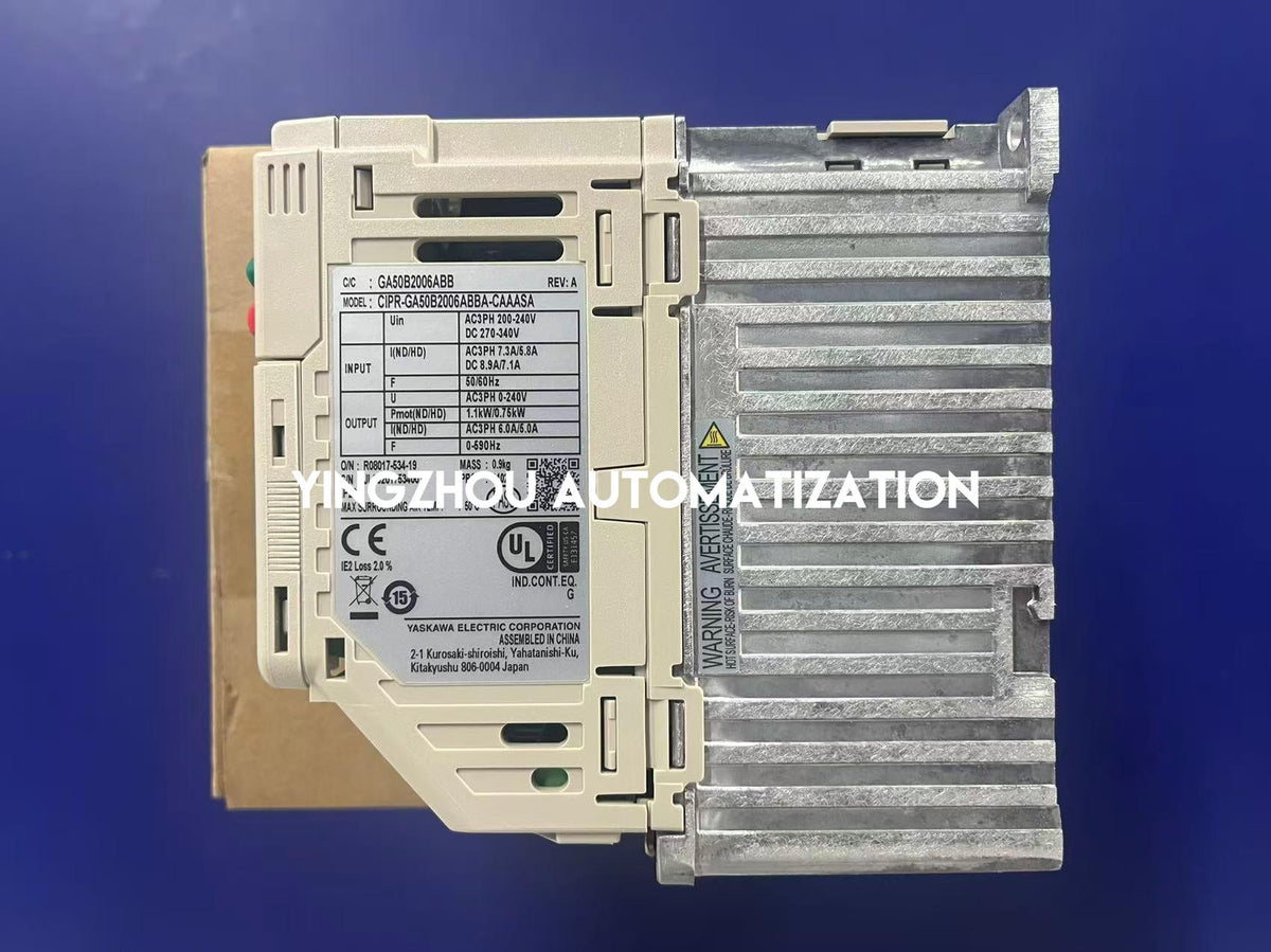 Yaskawa CIPR-GA50B2006ABBA-CAAASA Inverter Drive | GA50 Series | 0.75kW 1HP 6A | 200V 3-Phase | Brand New Original-YingZhou Automatization