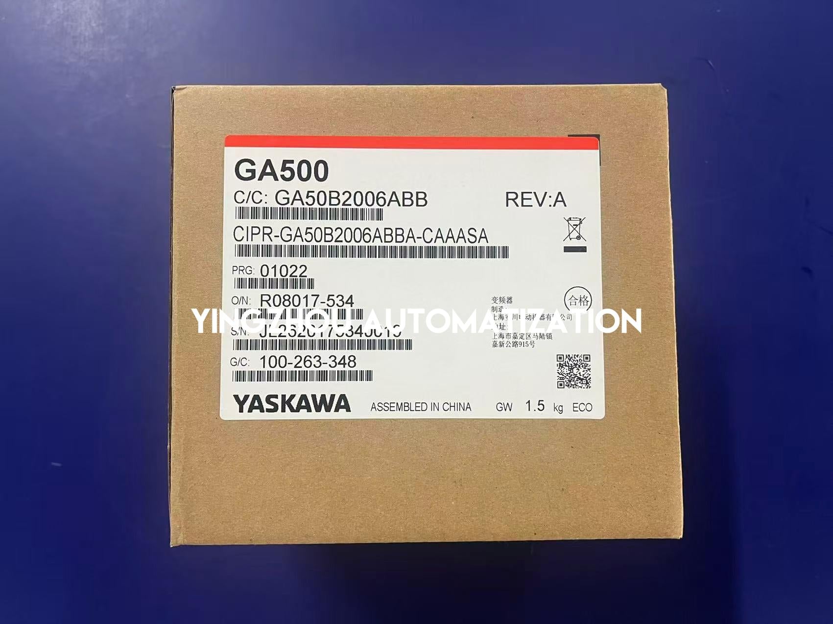 Yaskawa CIPR-GA50B2006ABBA-CAAASA Inverter Drive | GA50 Series | 0.75kW 1HP 6A | 200V 3-Phase | Brand New Original-YingZhou Automatization