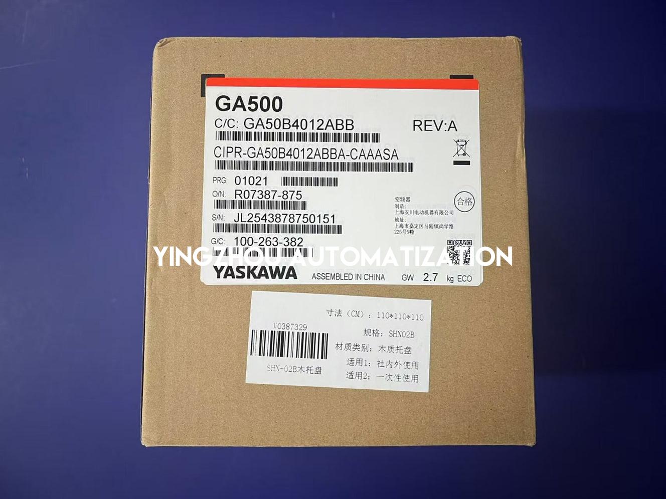 Yaskawa GA500 AC Drive CIPR-GA50B4012ABBA-CAAASA | 3-Phase 480V, 5.5kW (7.5HP), IP20 VFD-YingZhou Automatization