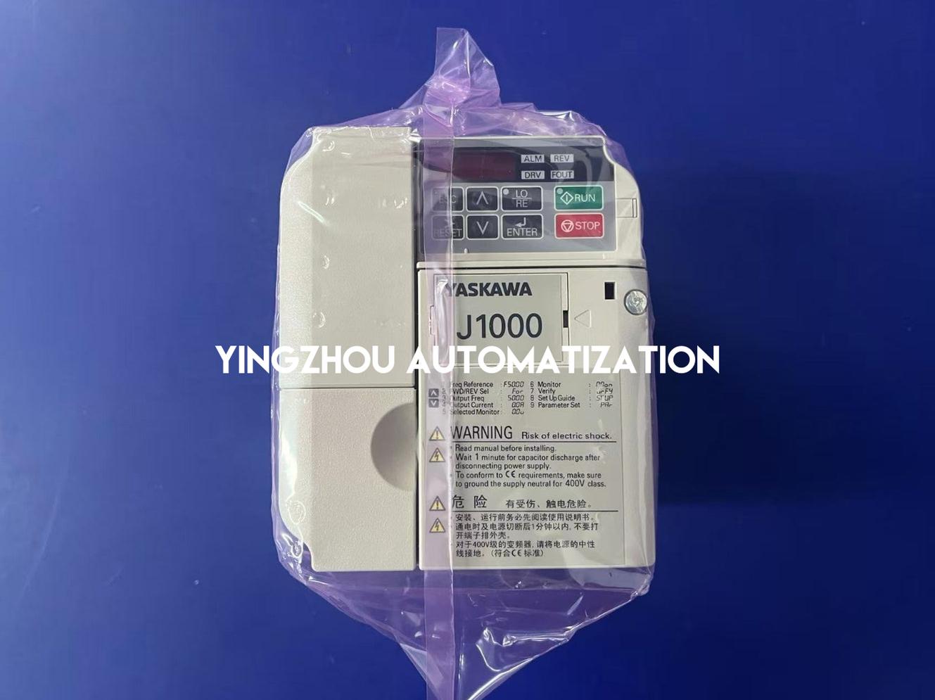 Yaskawa J1000 Series Frequency Inverter CIMR-JBBA0010BBA 1PH 1.5KW 2HP 9.6A 200–240VAC VFD-YingZhou Automatization
