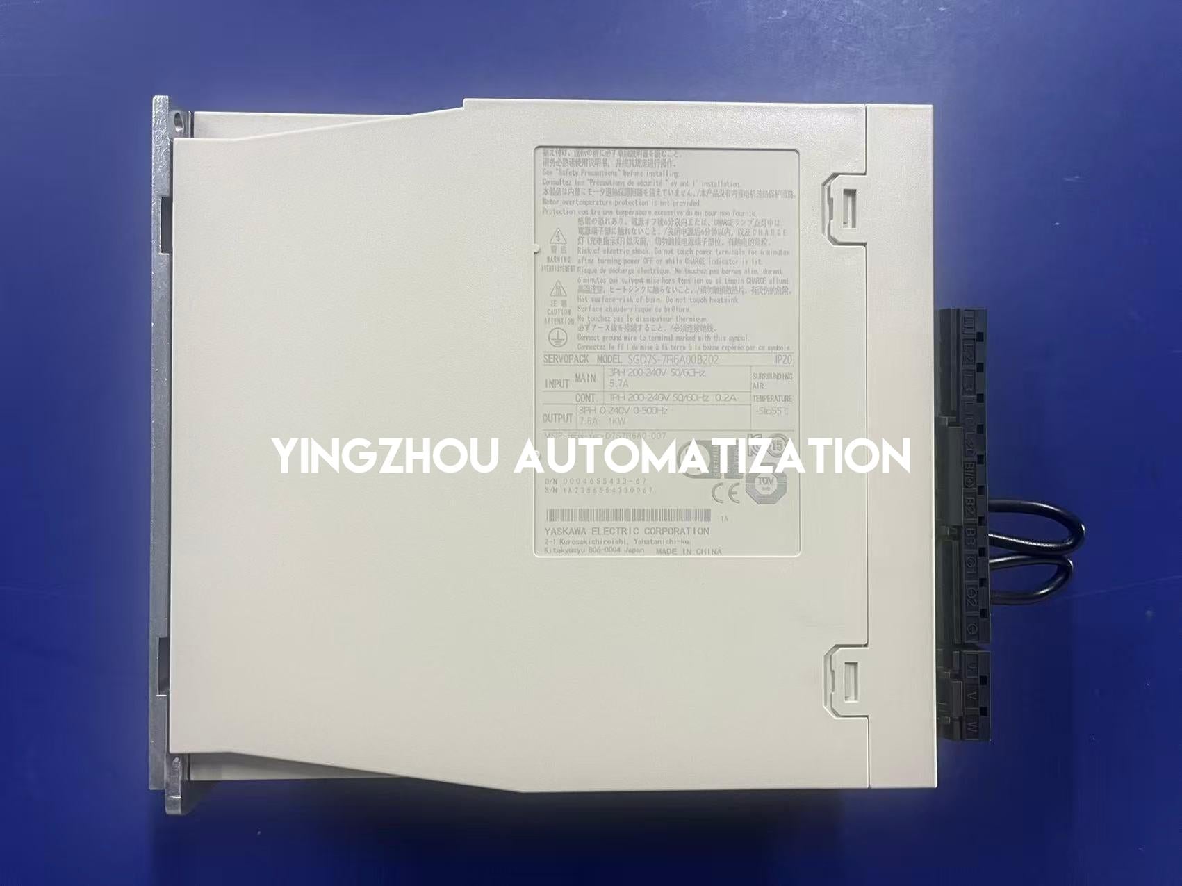 Yaskawa SGD7S-7R6A00B202 Servo Pack | Sigma-7 AC Servo Drive | 0.75kW 7.6A | 200V | Brand New Original-YingZhou Automatization
