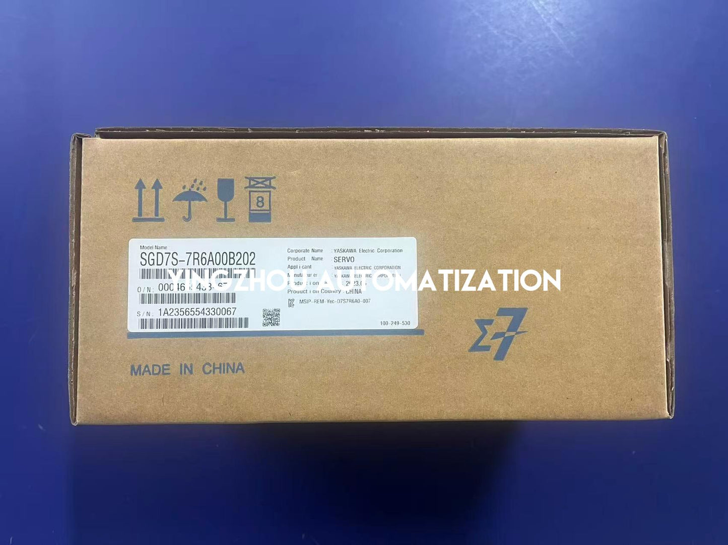Yaskawa SGD7S-7R6A00B202 Servo Pack | Sigma-7 AC Servo Drive | 0.75kW 7.6A | 200V | Brand New Original-YingZhou Automatization