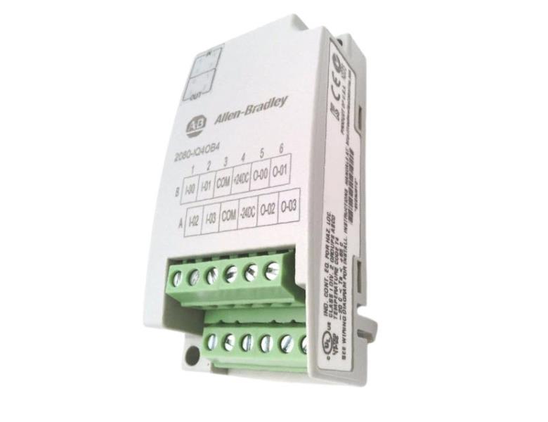 Allen Bradley Micro 800 Series 2080-IQ4OB4 PLC Input Output Module