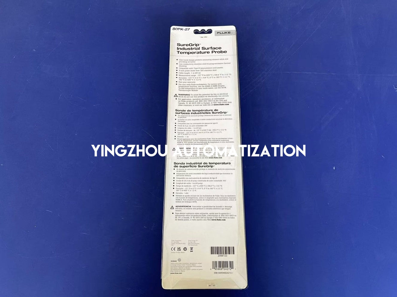 Fluke 80PK-27 SureGrip™ Industrial Surface Temperature Probe-YingZhou Automatization