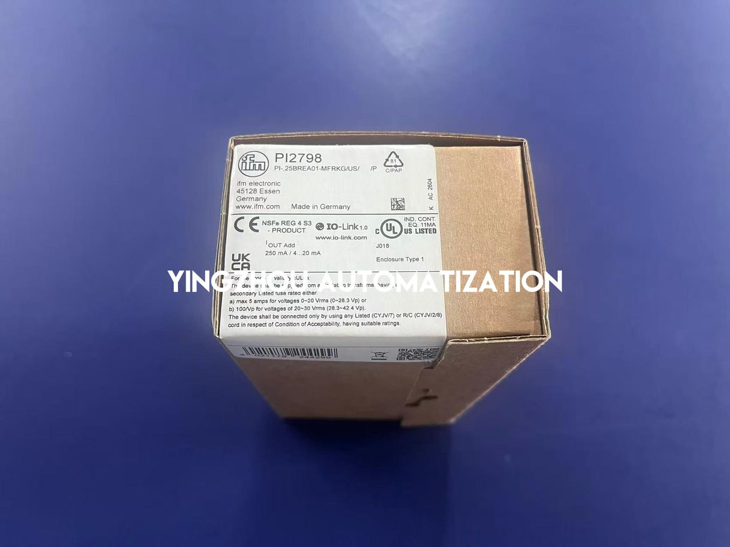 ifm electronic PI2798 Pressure Sensor | Electronic Pressure Transmitter Unit | Brand New Original-YingZhou Automatization