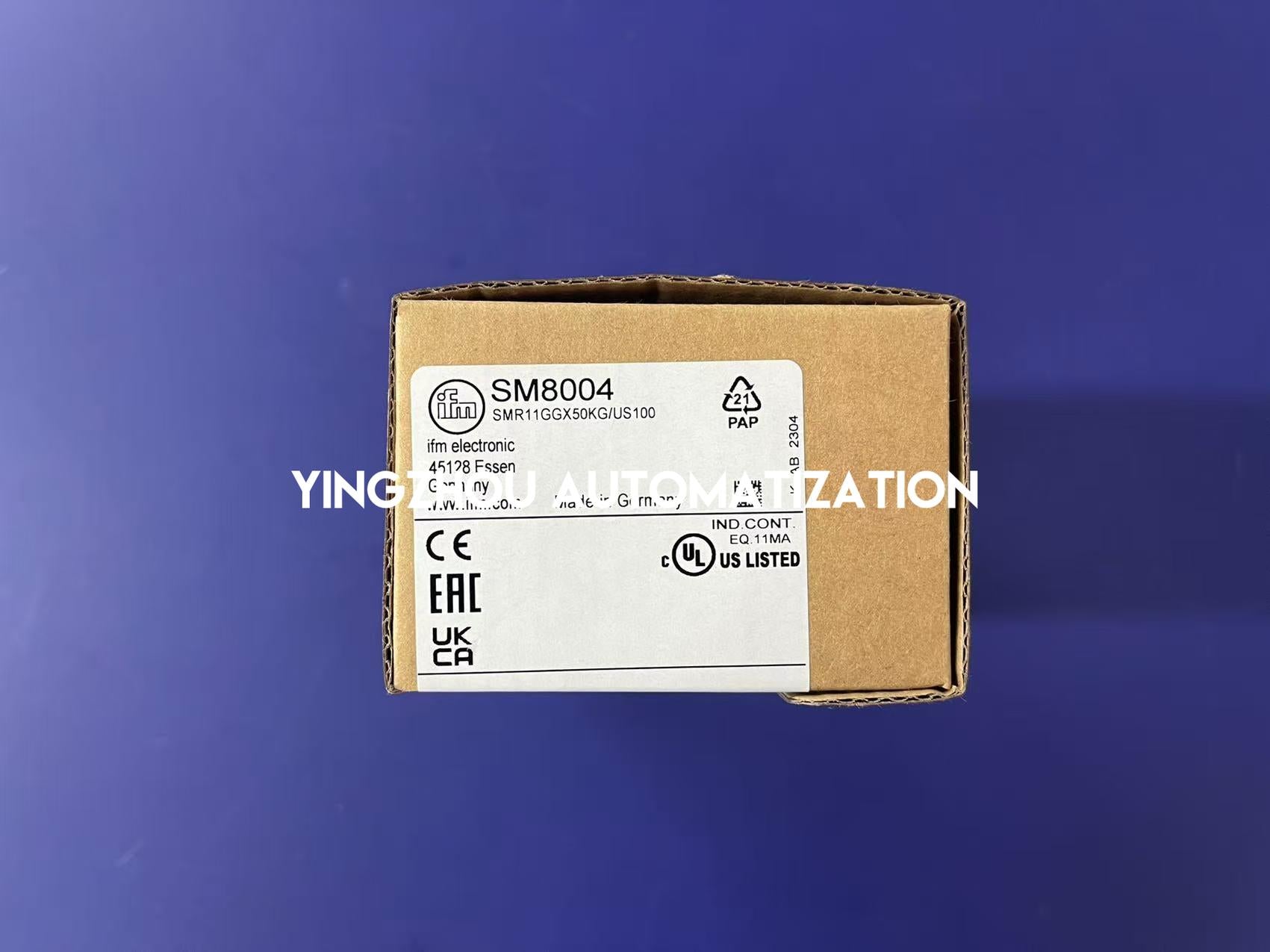 ifm electronic SM8004 Magnetic-Inductive Flow Meter - 100 l/min, Temperature Sensing-YingZhou Automatization