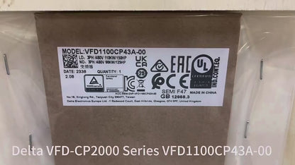 Delta VFD-CP2000 Series Frequency Inverter VFD1100CP43A-00 150HP 110KW 460V 3PHASE I